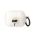 Karl Lagerfeld tok fehér KLAPHNIKTCT Airpods Pro készülékhez