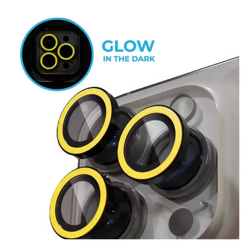 XPRO™ Luminous Prémium Kameravédő Üveg Apple iPhone 17 készülékhez - Citromsárga