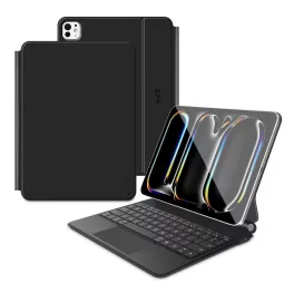   TECH-PROTECT SMARTCASE MÁGNÉSES + BILLENTYŰZET iPad Pro 11” készülékhez 5 / 6 2024-2025 fekete