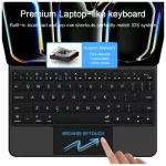 TECH-PROTECT SMARTCASE MÁGNÉSES + BILLENTYŰZET iPad Pro 11” készülékhez 5 / 6 2024-2025 fekete