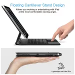 TECH-PROTECT SMARTCASE MÁGNÉSES + BILLENTYŰZET iPad Pro 11” készülékhez 5 / 6 2024-2025 fekete