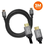 HDMI-HDMI kábel v2.1, 8K, 3 m, fekete