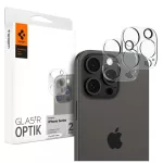 SPIGEN OPTIK.TR kameravédő 2-PACK iPhone 14 Pro / Max / 15 Pro / Max / 16 Pro / Max készülékhez CRYSTAL CLEAR