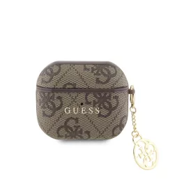 Guess 4G PU Charm Case tok AirPods 3 készülékhez barna