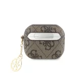 Guess 4G PU Charm Case tok AirPods 3 készülékhez barna