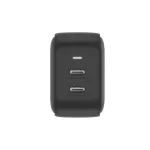 ENERGEA fali töltő 2xUSB-C PD-PPS 45W 2C US+EU Travelite GAN45 fekete