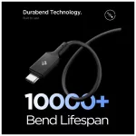 SPIGEN EB10020CC ESSENTIAL TYPE-C KÁBEL 100W 200CM fekete