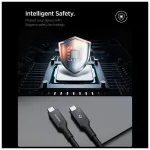 SPIGEN EB10020CC ESSENTIAL TYPE-C KÁBEL 100W 200CM fekete