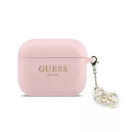   Guess 4G Charm szilikon tok AirPods Pro 3 készülékhez rózsaszín