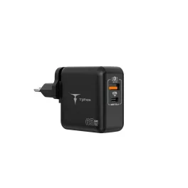   T-PHOX Mega T-PP09 GaN PD 65W USB/USB-C hálózati töltő fekete