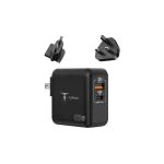 T-PHOX Mega T-PP09 GaN PD 65W USB/USB-C hálózati töltő fekete