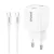 BWOO GaN PD 30W fali töltő 1× USB-C porttal, 60W USB-C 2A kábellel, fehér