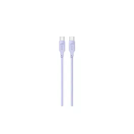   USAMS USB-C to USB-C kábel 100W 1.2m port kijelző gyors töltés Lithe Series lila SJ567USB03