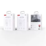 XO CE25 Fehér Hálózati Töltő szett PD25W 1*USB-C  + USB-C/USB-C kábellel