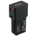TUMI töltő Travel Adapter 25W USB-C / USB-A fekete