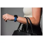 Forcell F-Design FA04 márványozott gyantacsatos óraszíj Apple Watch 38/40/41 mm készülékhez kék