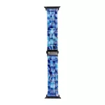 Forcell F-Design FA04 márványozott gyantacsatos óraszíj Apple Watch 38/40/41 mm készülékhez kék