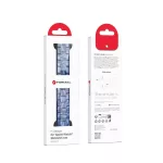 Forcell F-Design FA04 márványozott gyantacsatos óraszíj Apple Watch 38/40/41 mm készülékhez kék