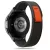 TECH-PROTECT NYLON Samsung Galaxy Watch 4 / 5 / 5 PRO / 6 / 7 / FE készülékhez szíj fekete/narancssárga