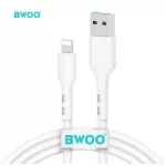 BWOO USB-Lightning kábel 1m 3A X172L fehér