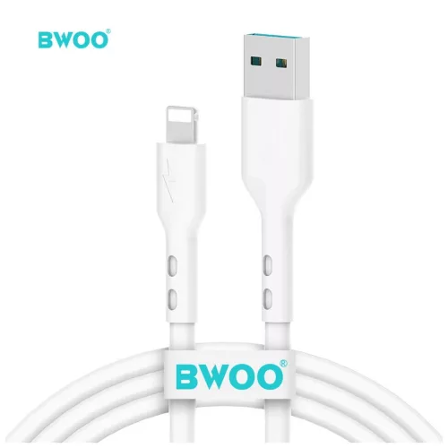 BWOO USB-Lightning kábel 1m 3A X172L fehér