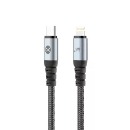 Forever Braix USB-C–Lightning kábel 1,0 m 27W fekete