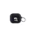 CG MOBILE KARL LAGERFELD PU EMBOSSED KARL HEAD szilikon tok (ütésállóság, karabíner) FEKETE Apple AirPods 3 (KLA3PGKIPK)