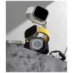 RINGKE SLIM 2-PACK tok APPLE WATCH ULTRA 1 / 2 / 3 (49 MM) készülékhez - átlátszó & titán szürke