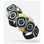 RINGKE SLIM 2-PACK tok APPLE WATCH ULTRA 1 / 2 / 3 (49 MM) készülékhez - átlátszó & titán szürke