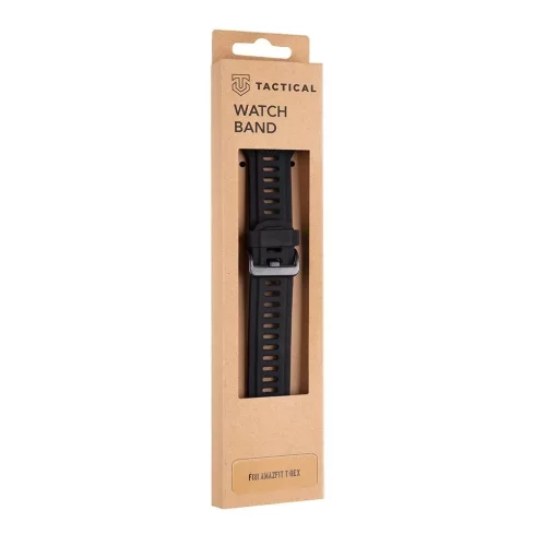 Tactical 606 szilikon szíj Amazfit T-Rex/T-Rex Pro készülékhez fekete