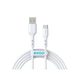 BWOO USB–USB-C kábel 2 m 3A fehér