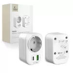 TECH-PROTECT TA100 utazási adapter US TO EU fehér