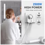 TECH-PROTECT TA100 utazási adapter US TO EU fehér