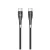 Forever Sleek kábel USB-C–USB-C 1,0 m 60W fekete