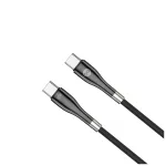 Forever Sleek kábel USB-C–USB-C 1,0 m 60W fekete