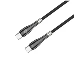Forever Sleek kábel USB-C–USB-C 1,0 m 60W fekete