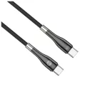 Forever Sleek kábel USB-C–USB-C 1,0 m 60W fekete
