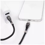 Forever Sleek kábel USB-C–USB-C 1,0 m 60W fekete