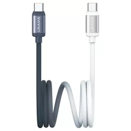   USB-C/USB-C kábel USAMS Bicolor Series SJ756 PD 60W 1,2m fekete és fehér