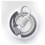 USB-C/USB-C kábel USAMS Bicolor Series SJ756 PD 60W 1,2m fekete és fehér