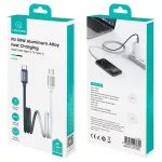 USB-C/USB-C kábel USAMS Bicolor Series SJ756 PD 60W 1,2m fekete és fehér