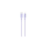 USAMS USB-C–Lightning kábel 1,2 m 20 W PD gyorstöltés Lithe Series lila SJ566USB03 (US-SJ566)