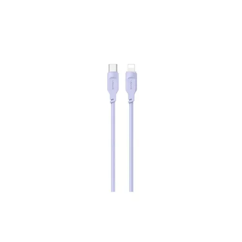 USAMS USB-C–Lightning kábel 1,2 m 20 W PD gyorstöltés Lithe Series lila SJ566USB03 (US-SJ566)