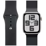 OBAL:ME szilikon szíj Apple Watch 42-49mm M-L készülékhez fekete