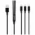 OBAL:ME 3in1 AllConnect Fast Charge USB-A/USB-C, Lightning, Micro-USB kábel 1.2m fekete