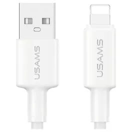 USAMS U90 kábel 2.4A USB-A to Lightning fehér