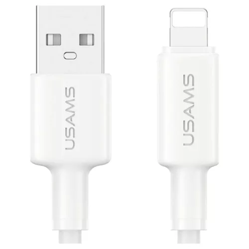 USAMS U90 kábel 2.4A USB-A to Lightning fehér