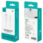 USAMS U90 kábel 2.4A USB-A to Lightning fehér