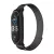 XIAOMI Mi Band 5/6 készülékhez fém szíj, fekete (01)