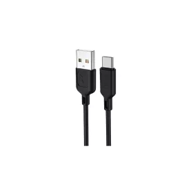 T-PHOX Fast Type-C kábel 2.4A 1.2M fekete